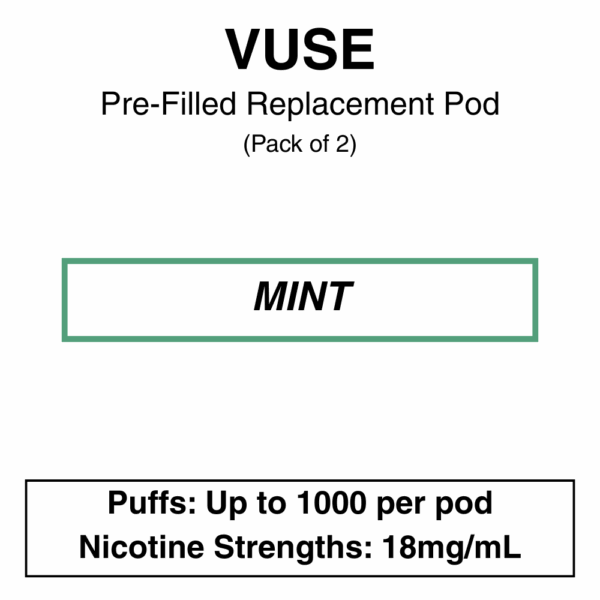 Vuse eLiquids - Mint - 1.6% (18mg/ml) / 2.5% (28.5mg/ml) - Image 2