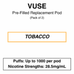 Vuse - eLiquids - Tobacco - 1.6% (18mg/ml) / 2.5% (28.5mg/ml) - Image 2