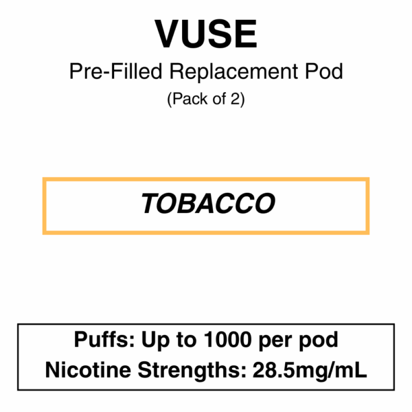 Vuse - eLiquids - Tobacco - 1.6% (18mg/ml) / 2.5% (28.5mg/ml) - Image 2