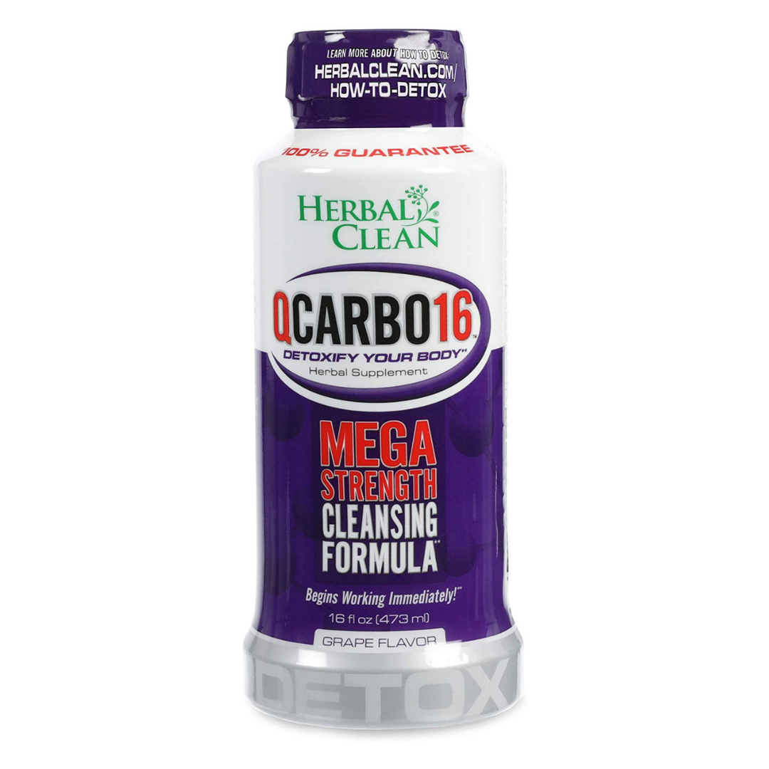 Qcarbo Herbal Clean Detox 473ml 16 OZ Grape Detox 81843