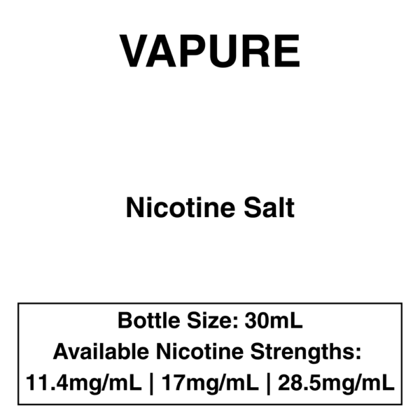 VAPURE Nic salts by NZVAPOR  - 30ml - Image 1