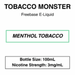 Tobacco Monster E-Liquid- 60ml/ 100ml | 3mg - Image 3