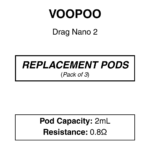 Drag Nano 2 Replacement Pods | 2ml - Image 3