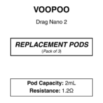 Drag Nano 2 Replacement Pods | 2ml - Image 2