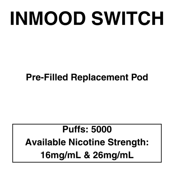 Inmood Switch Vape Replacement Nicotine Pod - 5000 Puffs - Image 1