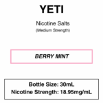 Yeti - Nic Salt 30ml - 18.95mg Nicotine (35mg Nicotine Salt) - Image 18