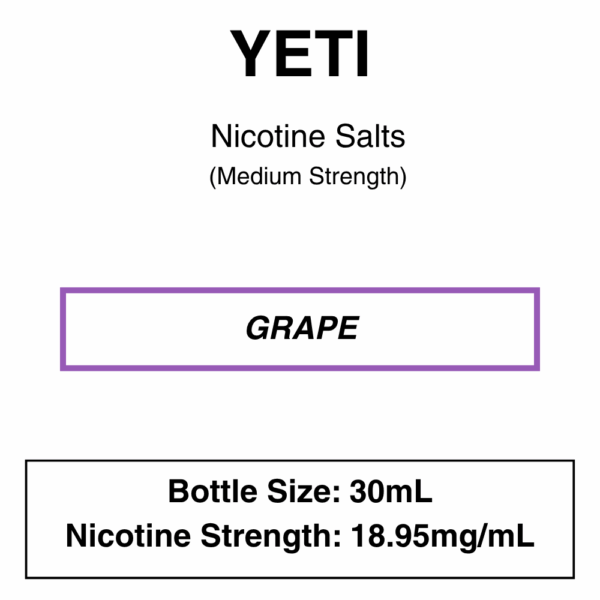 Yeti - Nic Salt 30ml - 18.95mg Nicotine (35mg Nicotine Salt) - Image 12