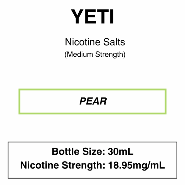 Yeti - Nic Salt 30ml - 18.95mg Nicotine (35mg Nicotine Salt) - Image 8