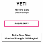 Yeti - Nic Salt 30ml - 18.95mg Nicotine (35mg Nicotine Salt) - Image 9