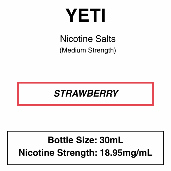 Yeti - Nic Salt 30ml - 18.95mg Nicotine (35mg Nicotine Salt) - Image 6