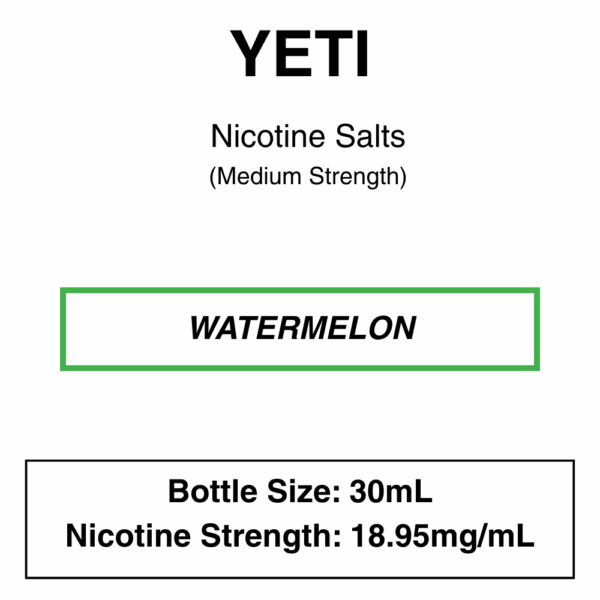 Yeti - Nic Salt 30ml - 18.95mg Nicotine (35mg Nicotine Salt) - Image 3