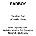 Sadboy Cookie Line - Nic Salt E-liquid 30ml