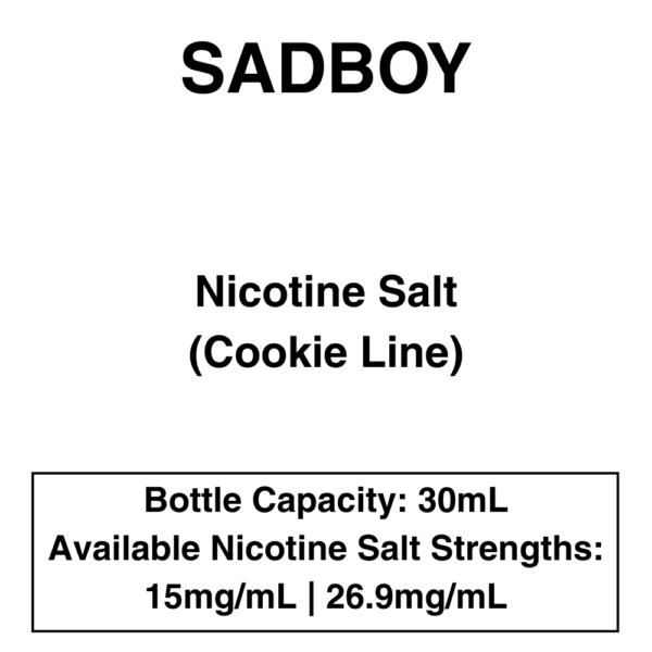 Sadboy Cookie Line - Nic Salt E-liquid 30ml - Image 1