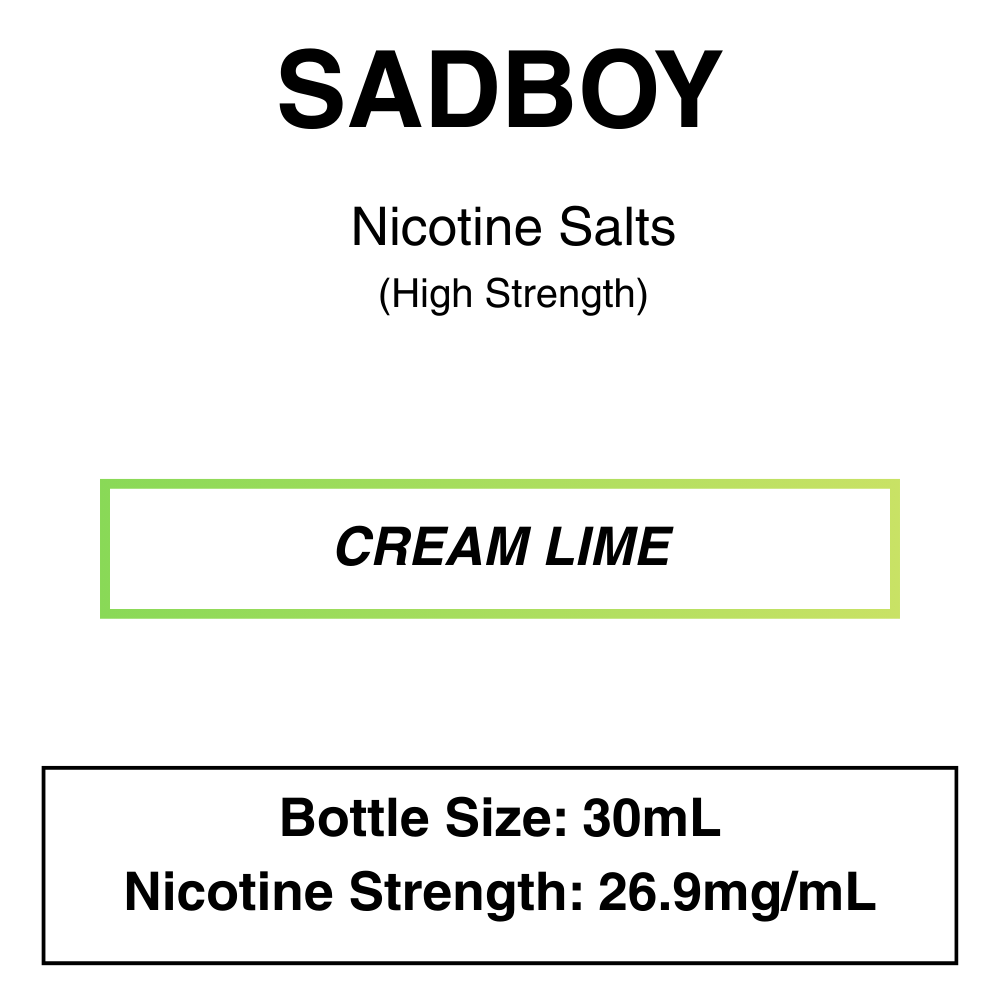 Nicotine Salts cream lime (High Strength) Sadboy Cookie Line - Nic Salt E-liquid 30ml - Image 8