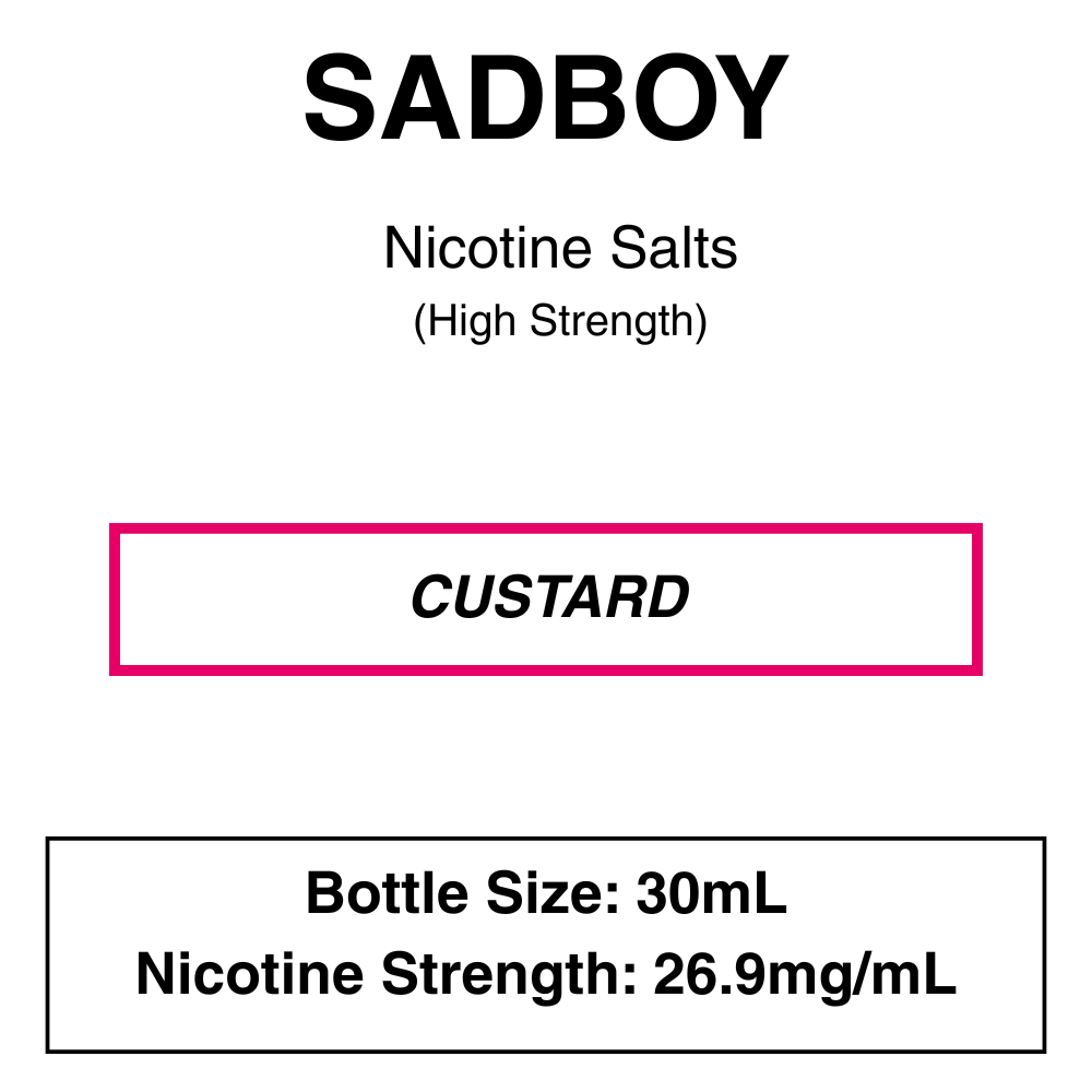 Nicotine Salts custard (high Strength) Sadboy Cookie Line - Nic Salt E-liquid 30ml - Image 6