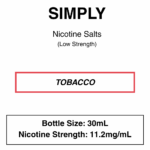 Simply Tobacco Salts- Nic Salts- 30ml - Image 17