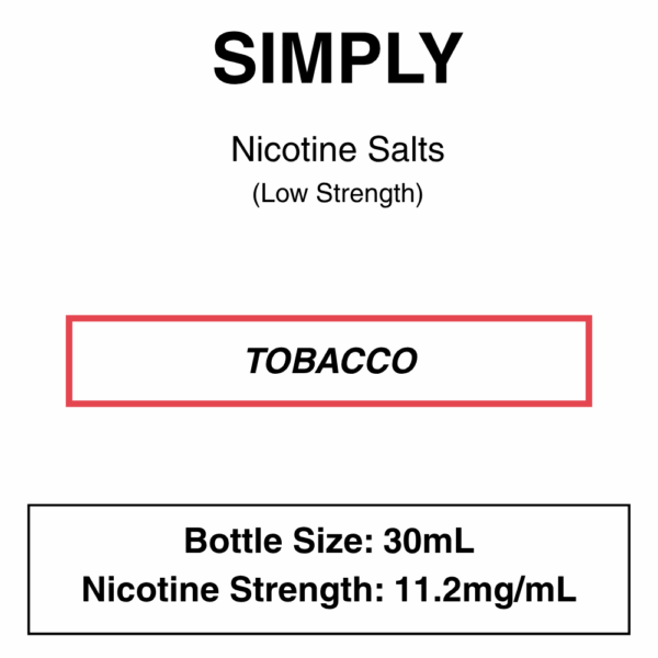Simply Tobacco Salts- Nic Salts- 30ml - Image 17