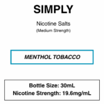 Simply Tobacco Salts- Nic Salts- 30ml - Image 3