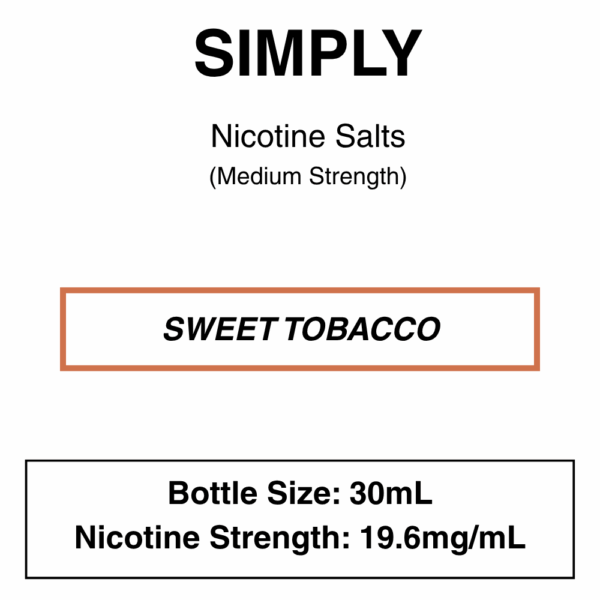 Simply Tobacco Salts- Nic Salts- 30ml - Image 9
