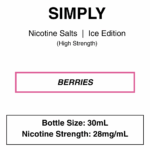 Simply Iced Salts- Nic Salts- 30ml - Image 2
