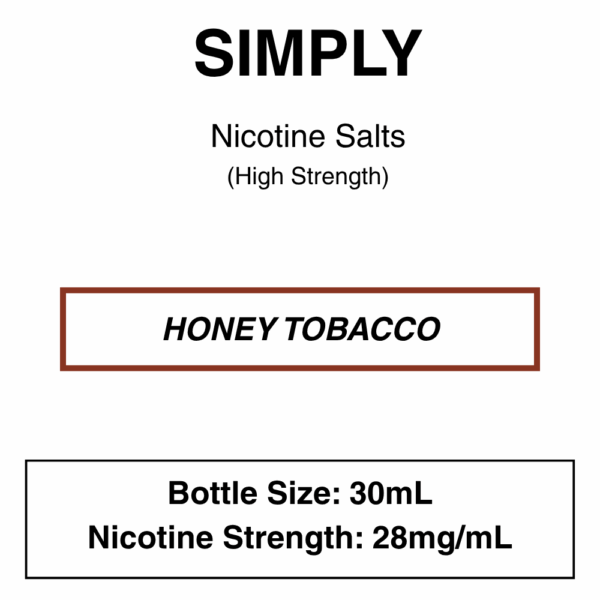 Simply Tobacco Salts- Nic Salts- 30ml - Image 7