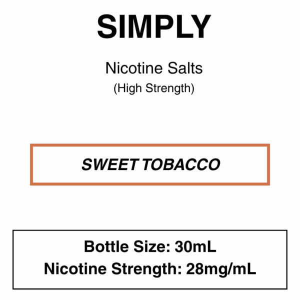 Simply Tobacco Salts- Nic Salts- 30ml - Image 5