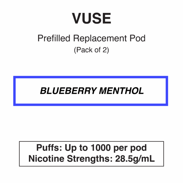 Vuse eLiquids - Blueberry Menthol - 2.5% (28.5mg/ml) - Image 1