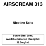 Airscream 313 E-Liquid 30ml - 28.5mg Nicotine - Image 3