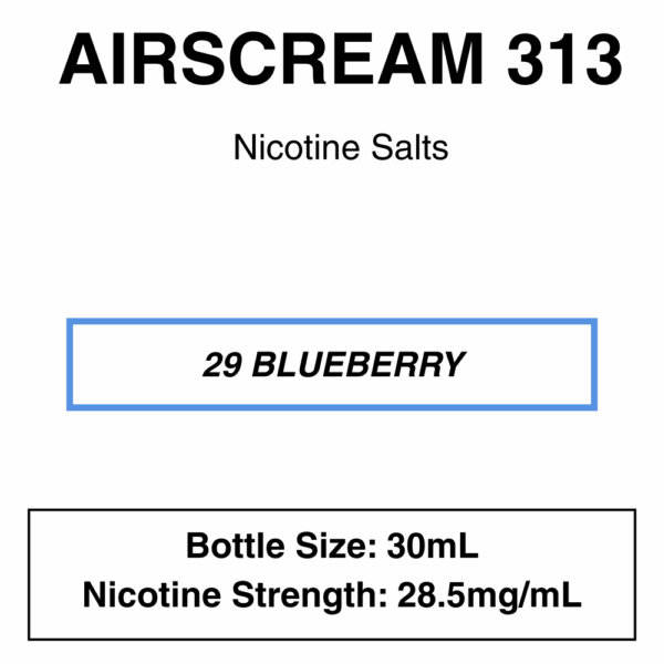 Airscream 313 E-Liquid 30ml - 28.5mg Nicotine - Image 8