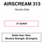 Airscream 313 E-Liquid 30ml - 28.5mg Nicotine - Image 12