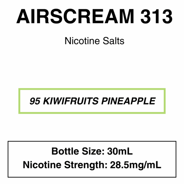 Airscream 313 E-Liquid 30ml - 28.5mg Nicotine - Image 15