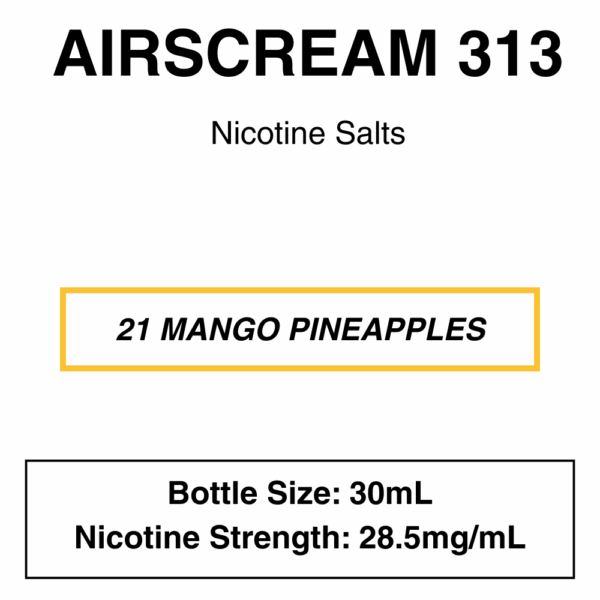 Airscream 313 E-Liquid 30ml - 28.5mg Nicotine - Image 19