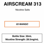 Airscream 313 E-Liquid 30ml - 28.5mg Nicotine - Image 18