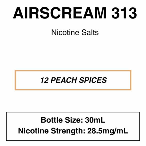 Airscream 313 E-Liquid 30ml - 28.5mg Nicotine - Image 25
