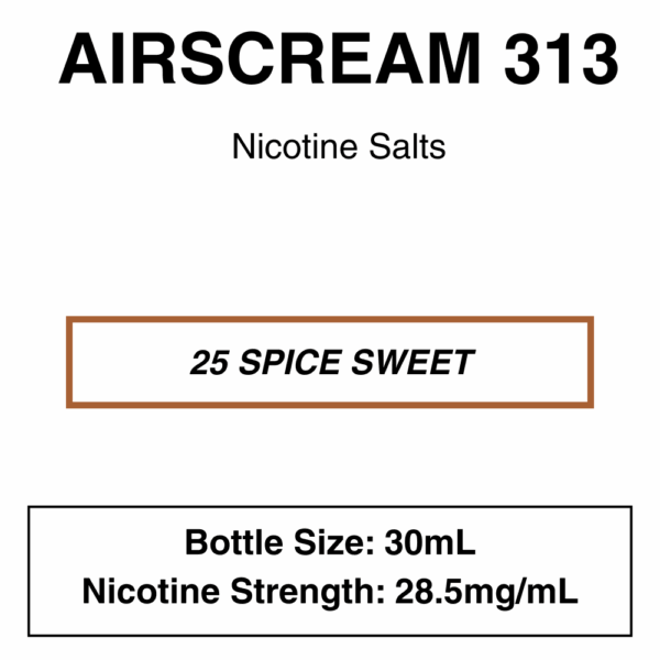 Airscream 313 E-Liquid 30ml - 28.5mg Nicotine - Image 27