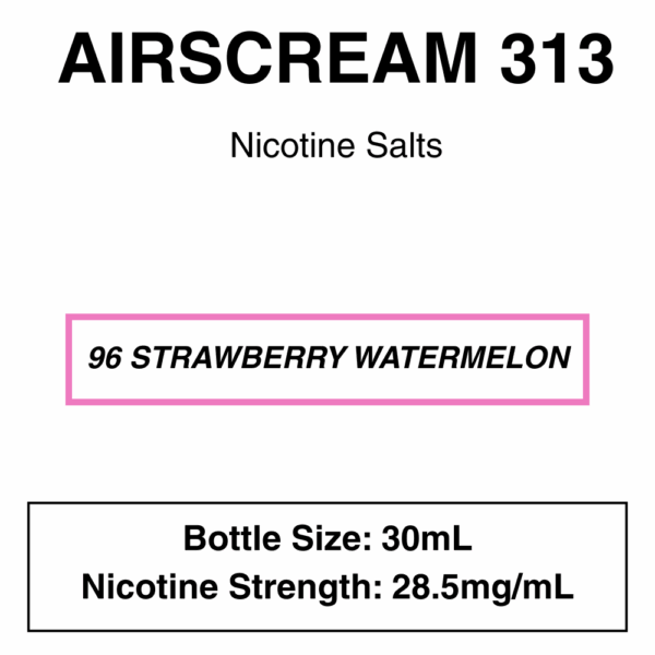 Airscream 313 E-Liquid 30ml - 28.5mg Nicotine - Image 31