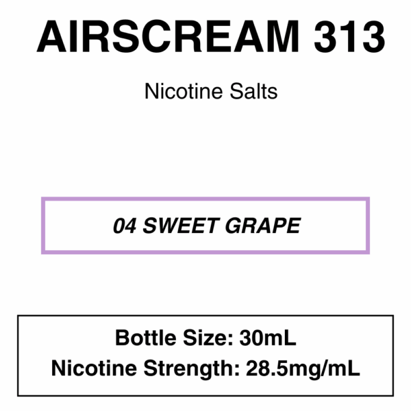 Airscream 313 E-Liquid 30ml - 28.5mg Nicotine - Image 32