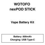 Wotofo-nexPOD Stick-Disposable Vape (Battery Only)