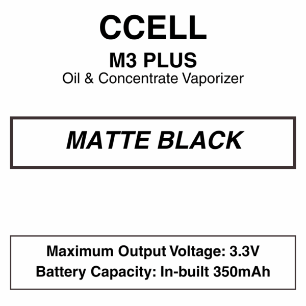 CCELL - M3 Plus Concentrate Vaporiser - Battery Only - Image 2