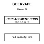 Geekvape - Q Replacement Pod (3 Pack)