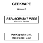 Geekvape - Q Replacement Pod (3 Pack) - Image 4