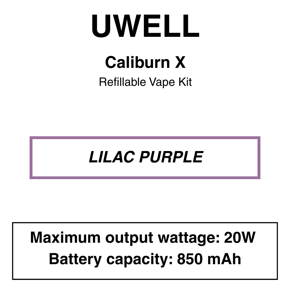Caliburn_x_ LilacPurple Uwell - Caliburn X - Refillable Vape Kit - Image 3