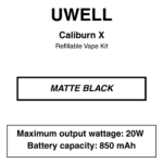 Uwell - Caliburn X - Refillable Vape Kit - Image 7