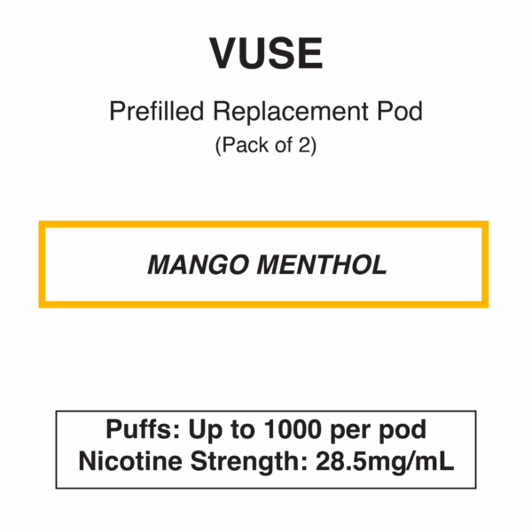 Vuse eLiquids - Mango Menthol - 2.5% (28.5mg) - Image 1