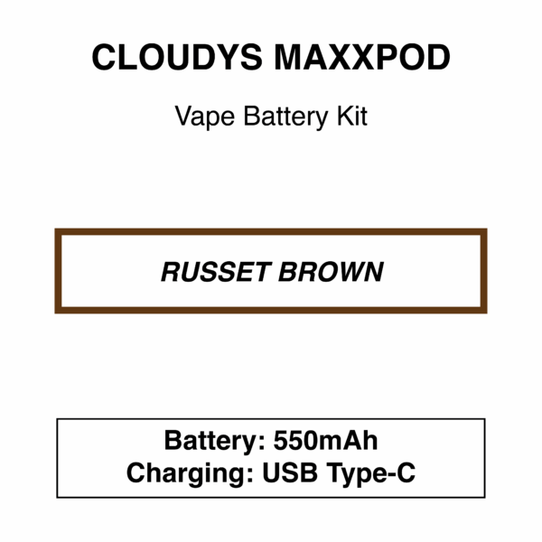 Cloudys - Maxxpod Disposable Vape Battery Only - 7000 Puffs - Image 2