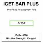 IGET - Bar Plus 2.0 Disposable Vape Replacement Pod - 6000 Puffs - 2% (20mg Nicotine) - Image 23