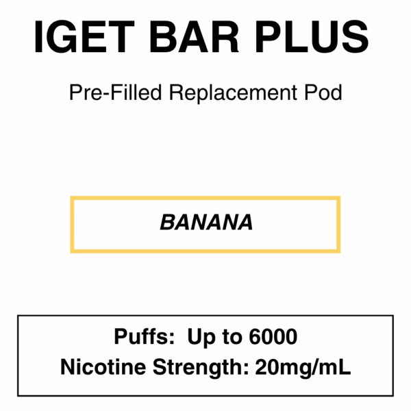 IGET - Bar Plus 2.0 Disposable Vape Replacement Pod - 6000 Puffs - 2% (20mg Nicotine) - Image 22