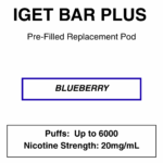 IGET - Bar Plus 2.0 Disposable Vape Replacement Pod - 6000 Puffs - 2% (20mg Nicotine) - Image 20