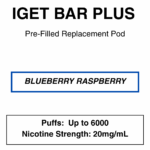 IGET - Bar Plus 2.0 Disposable Vape Replacement Pod - 6000 Puffs - 2% (20mg Nicotine) - Image 19