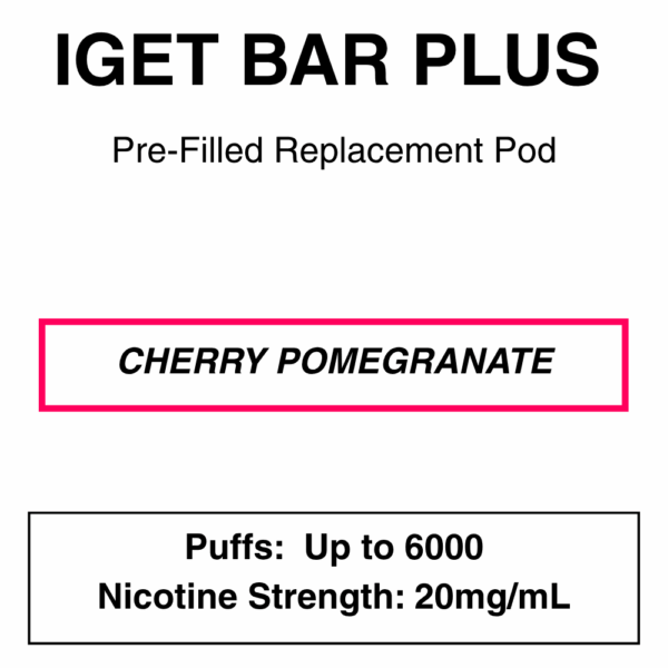 IGET - Bar Plus 2.0 Disposable Vape Replacement Pod - 6000 Puffs - 2% (20mg Nicotine) - Image 18